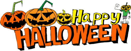 Happy Halloween icon theme and halloween background sign png