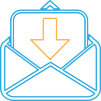 diseño de símbolo de signo de icono de correo electrónico y correo png