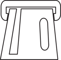 ATM-kaartsleuf pictogram teken symbool ontwerp png