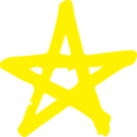 star icon hand draw sign symbol design png