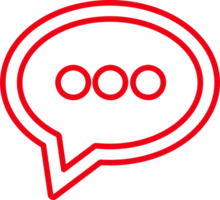 disegno del segno dell'icona di chat bolla vocale png