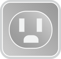 Electrical outlet icon sign symbol design png