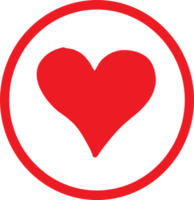 diseño de símbolo de signo de icono de corazón png
