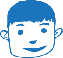 as pessoas enfrentam design de avatar de ícone de desenho animado png