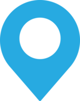 design de símbolo de sinal de ícone de pino de localização png