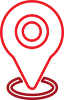 broche emplacement icône signe symbole conception png