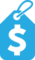 diseño de símbolo de signo de icono de dinero de dólar png