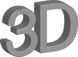 diseño de signo de icono de texto 3d png