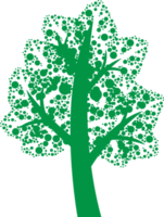 design de símbolo de sinal de ícone de árvore png