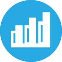 Graph chart icon sign design png