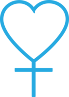 design de símbolo de sinal de ícone de coração png