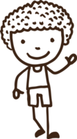 handritad kid tecknad teckendesign png