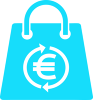 bolsa de compras icono venta paquete signo diseño png