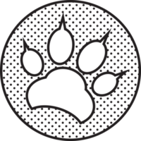 Animal footprint icon sign design png