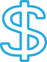 dollar pictogram teken symbool ontwerp png