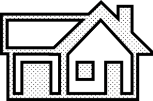 symbole de la maison et conception de signe d'icône de maison png