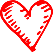 Hand draw Heart icon love sign design png