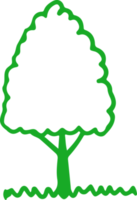 Hand drawn tree icon sign symbol design png