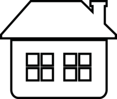 huis en huis pictogram symbool teken png