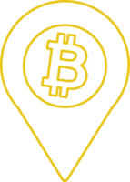 Bitcoin icon sign symbol design png