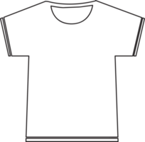 design de símbolo de sinal de ícone de camiseta em branco png