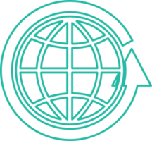 wereldbol pictogram teken symbool ontwerp png