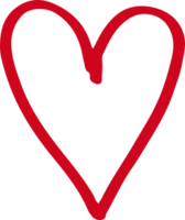 Heart hand draw icon sign design png