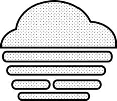 disegno di simbolo del segno dell'icona di nebbia png