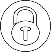 Lock security icon sign symbol design png