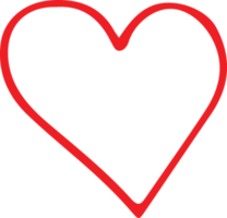 Heart hand draw icon sign design png