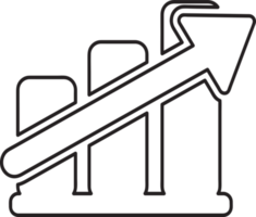 trend pictogram teken symbool ontwerp png