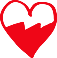 Heart hand draw icon sign design png