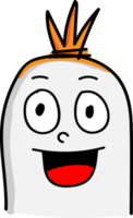 schattig worst karakter cartoon emotie ontwerp png