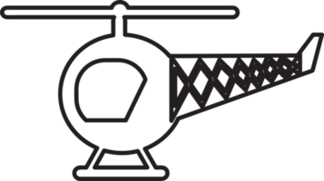 design de símbolo de sinal de ícone de helicóptero png