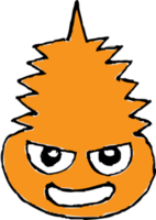 tecknad söt monster ikon tecken design png