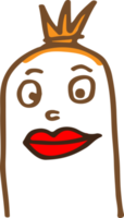 Cute sausage character cartoon emotion png