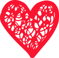 Hand draw Heart icon love sign design png