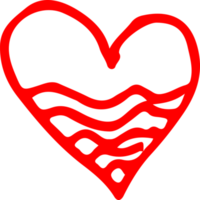 Heart hand draw icon sign design png