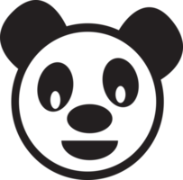 panda dessin animé icône signe symbole conception png