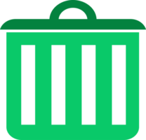 Trash can icon sign symbol design png