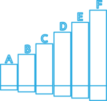 design de símbolo de sinal de ícone de gráfico de dados de negócios png