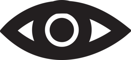 diseño de símbolo de signo de icono de ojo png