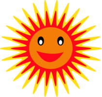 zon emotie cartoon pictogram teken ontwerp png