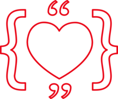 diseño de símbolo de signo de icono de corazón png