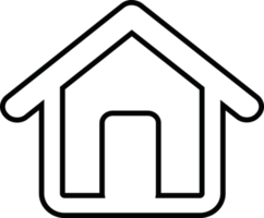signo de símbolo de icono de casa y hogar png