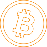 bitcoin pictogram teken symbool ontwerp png
