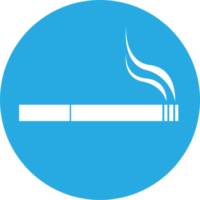 diseño de símbolo de signo de icono de cigarrillo png