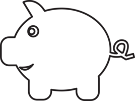 Piggy Bank Icon sign symbol design png