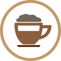 diseño de símbolo de signo de icono de café png