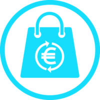 bolsa de compras icono venta paquete signo diseño png